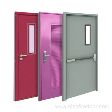 puerta de salida de acero de metal puerta de acceso con clasificación de incendio